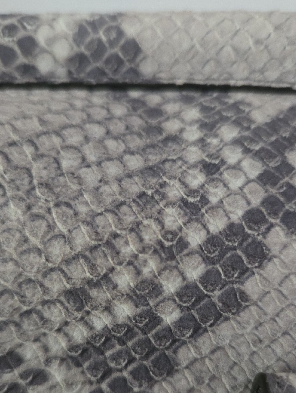 Gray Python-Print Top Handle Bag - Picture 8 of 8